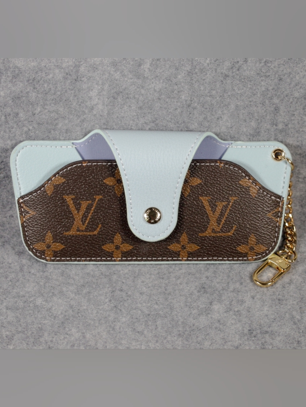 Light Blue 🩵 Brown Monogram Eyewear Case